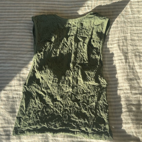 Free People Green Textured Tank Top - Picture 5 of 5